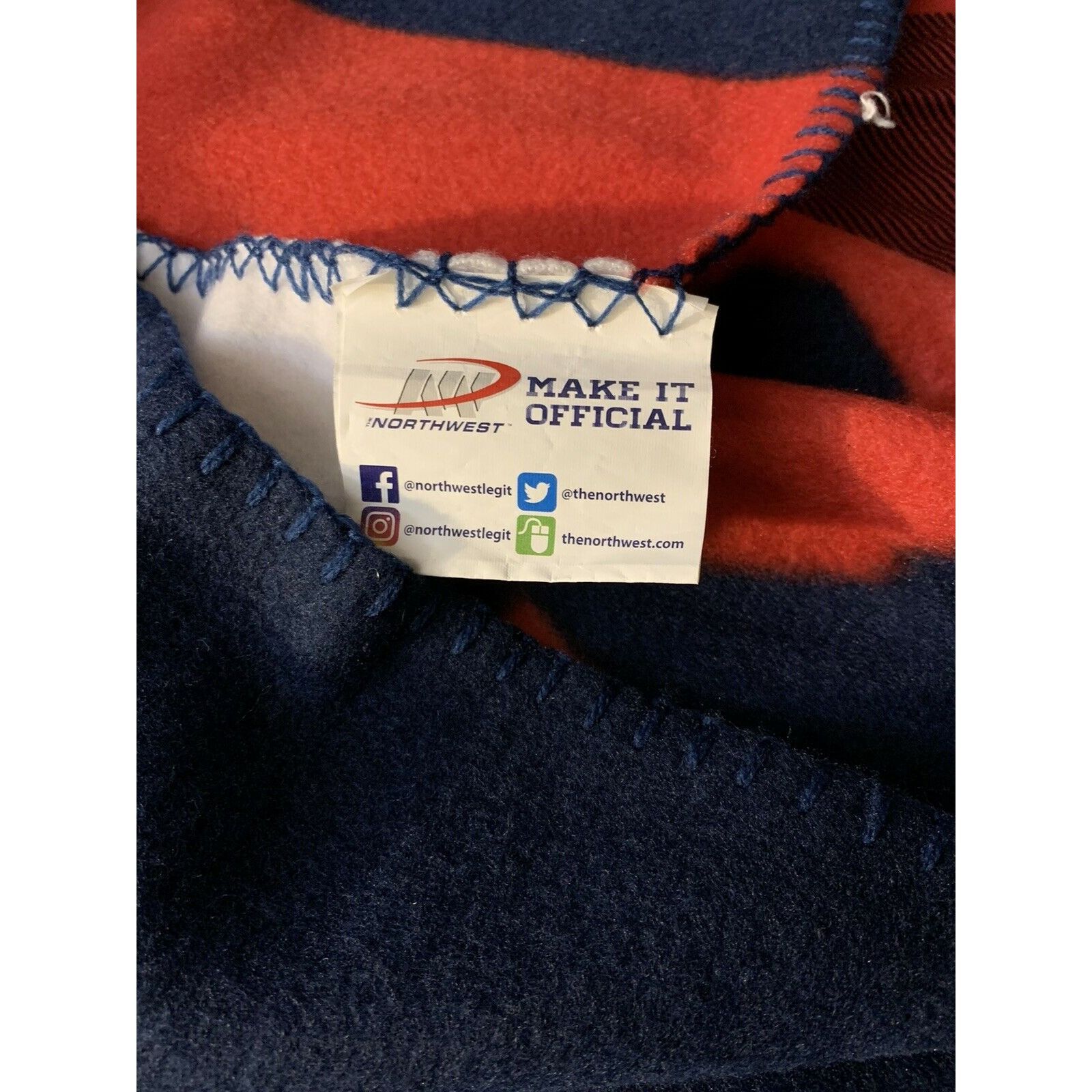 Northwest Territory New England Patriots NFL Northwest 50"x60" Singular Soft Fle Size ONE SIZE - 2 Thumbnail