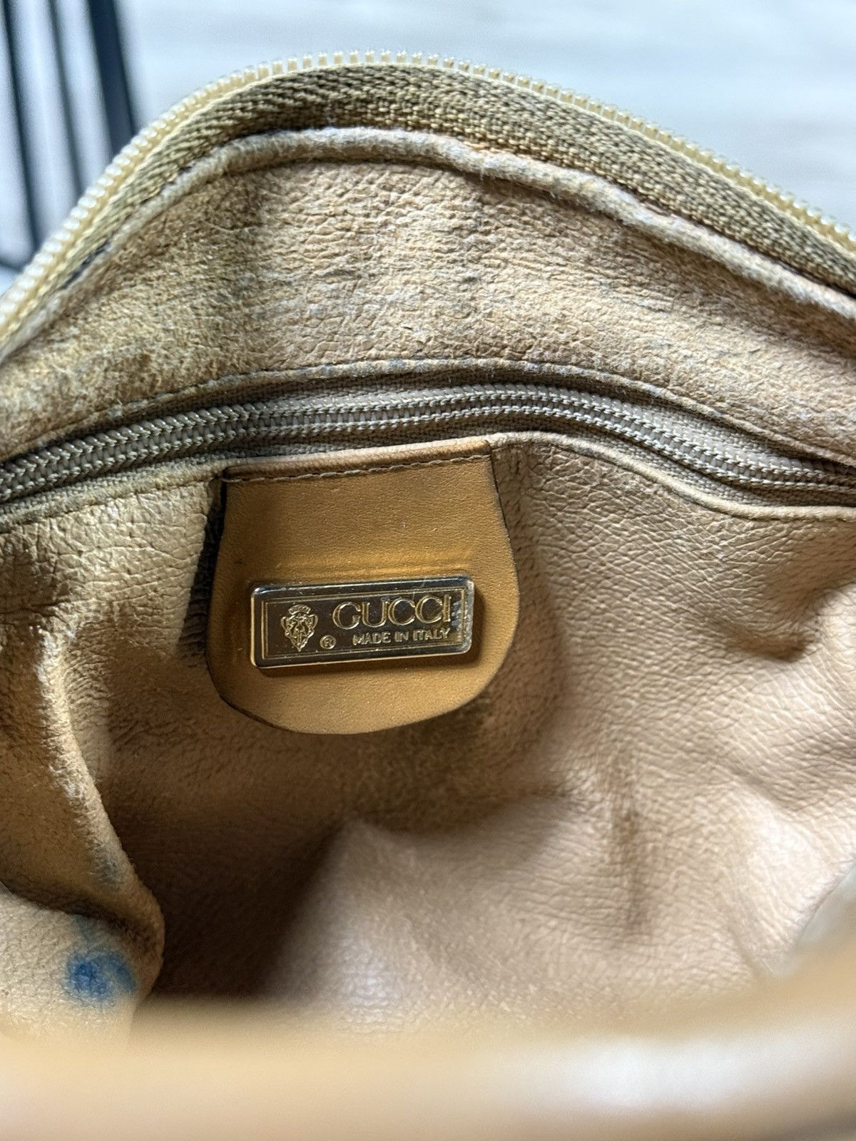 Gucci Gucci GG Monogram Crossbody Vtg Leather Sidebag Preowned Size ONE SIZE - 10 Thumbnail