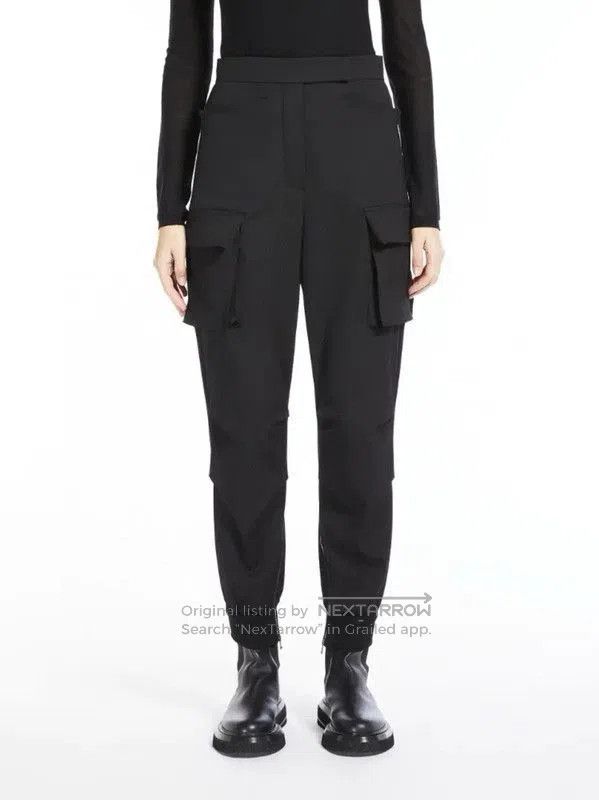Max Mara MaxMara Black Wool Casual Trousers for Women . Size 23" - 5 Thumbnail