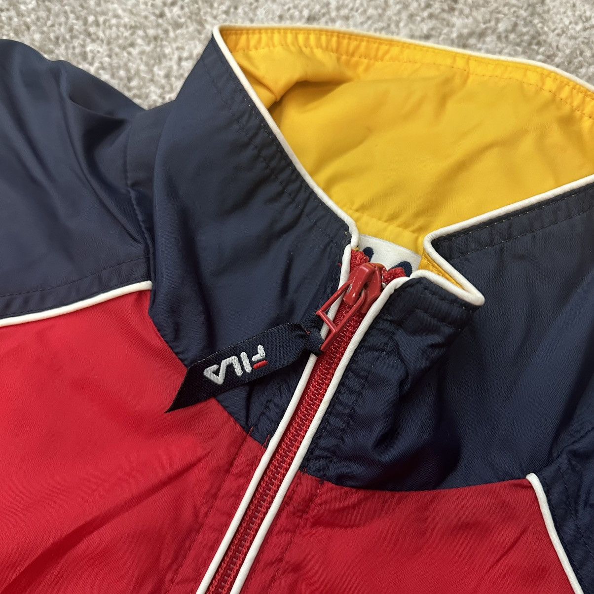 Fila FILA Vintage 90s Navy and Red Wind Breaker Men’s Large Size US L / EU 52-54 / 3 - 3 Thumbnail