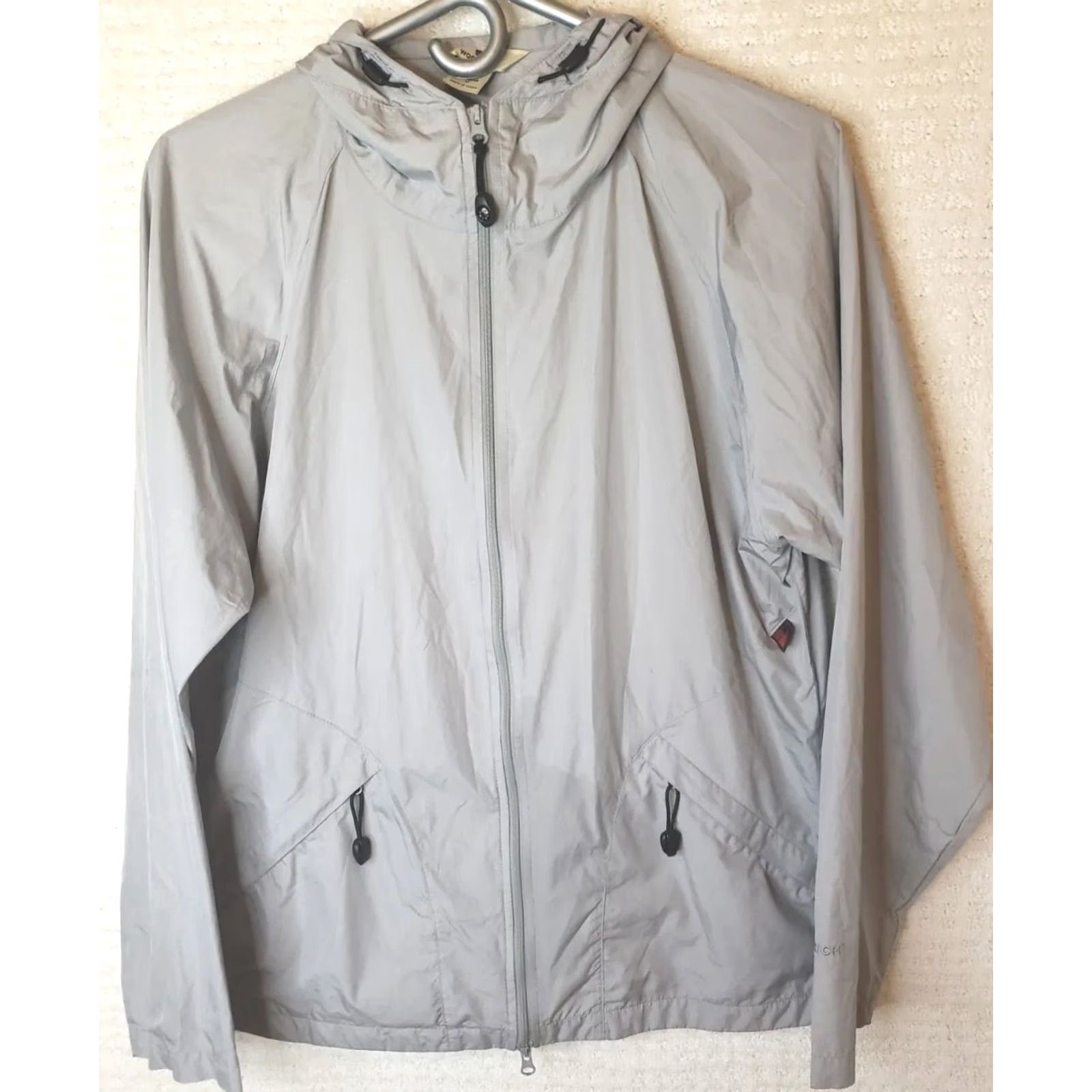 Vintage Woolrich Jacket Rain Coat Womens M Gray Nylon Hood Lined Zip Pockets Windbreaker Jacket Size M / US 6-8 / IT 42-44 - 2 Thumbnail