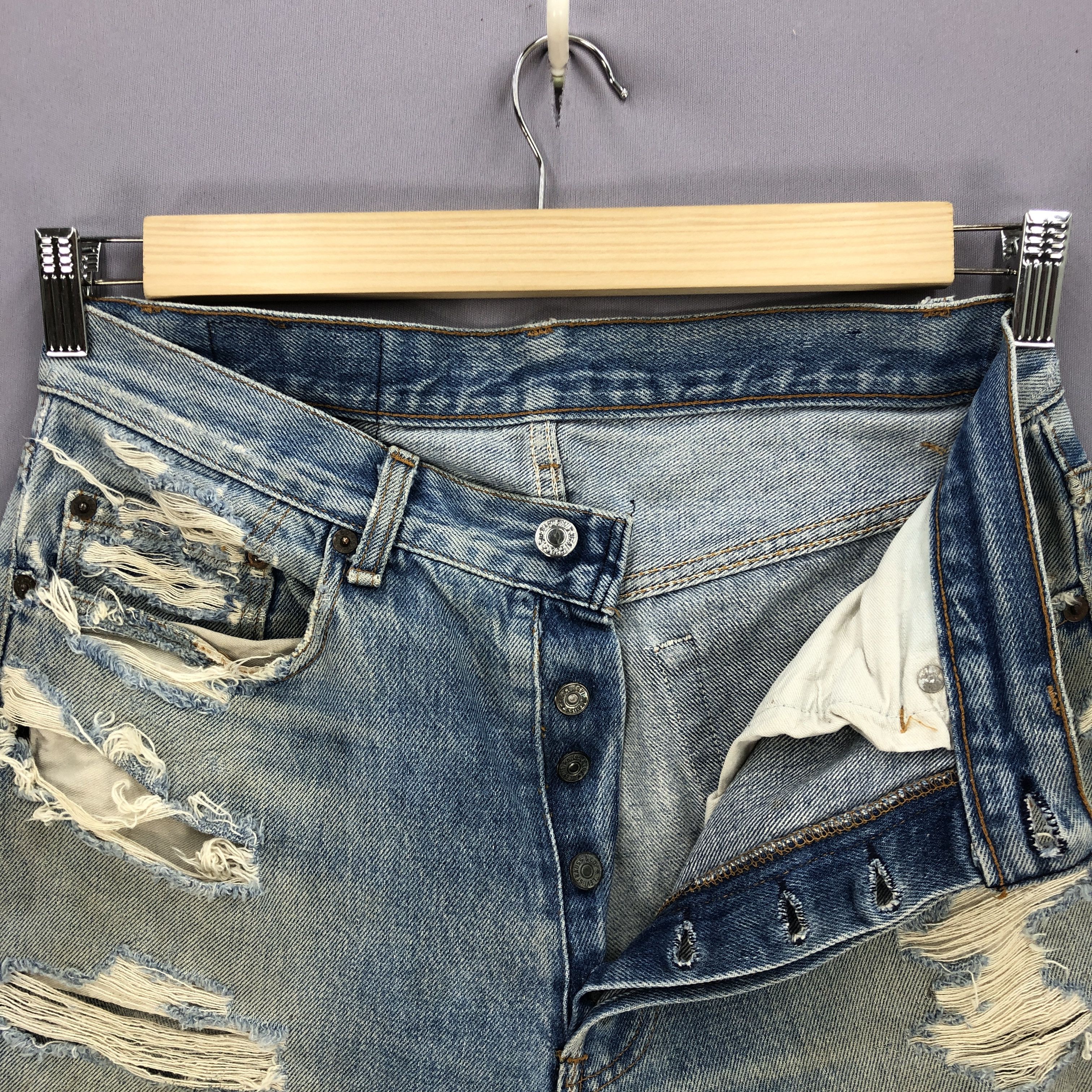 Levi's Vintage 80's Levis 501 Distressed Jeans Levi's Faded Denim Size US 32 / EU 48 - 7 Thumbnail