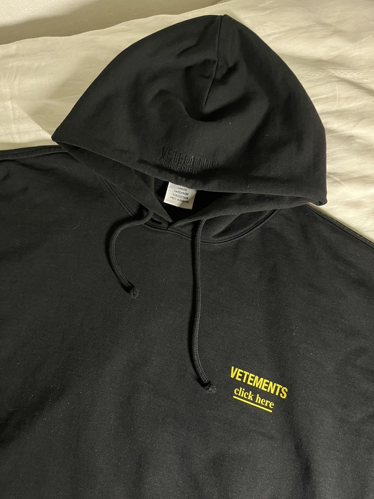 Vetements Vetements Rare Hoodie Click Here Y2k Opium Rap Size US L / EU 52-54 / 3 - 2 Thumbnail
