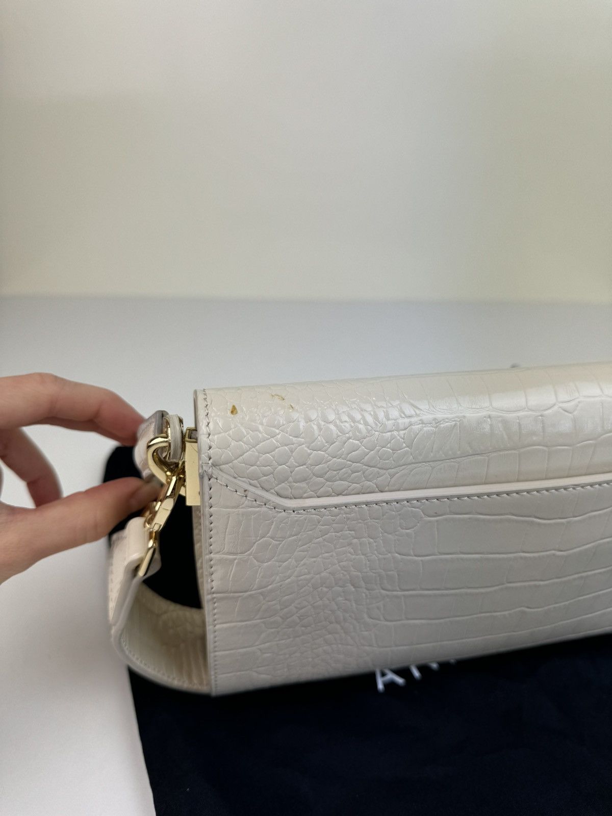 Anine Bing Anine Bing Colette leather croco embossed bag hand crossbody Size ONE SIZE - 12 Thumbnail