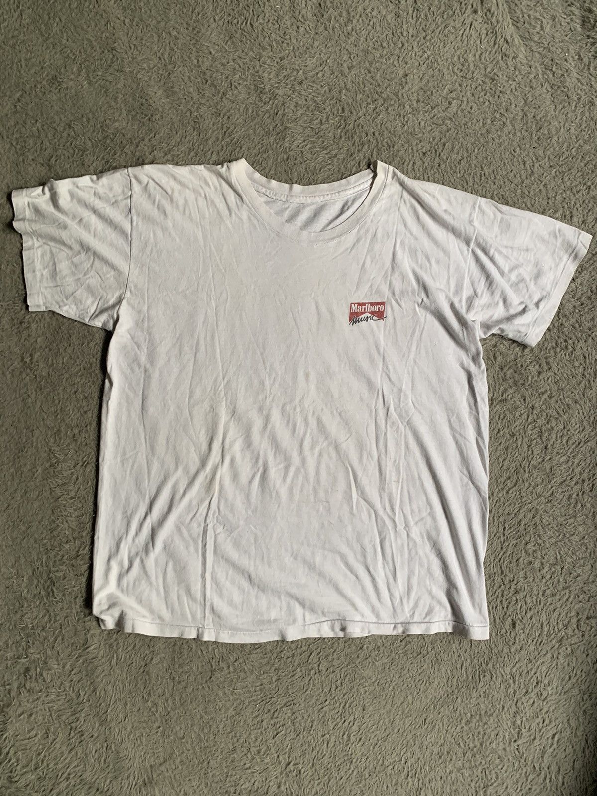 Marlboro Vintage 90s Thrashed Faded Marlboro Music Tee Erd Grunge Size US L / EU 52-54 / 3 - 1 Thumbnail