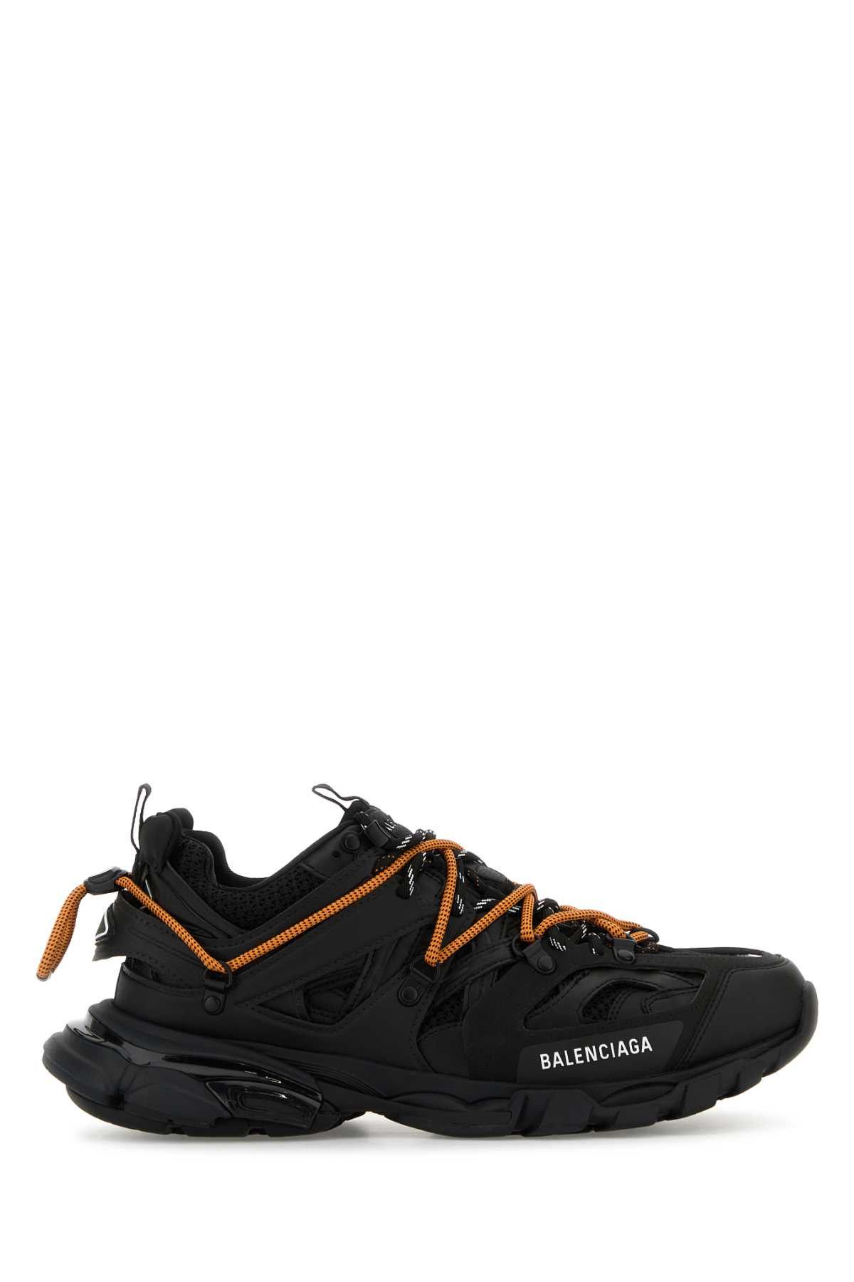 Balenciaga Black Mesh And Rubber Track Trail Sneakers Size US 10 / EU 43 - 1 Thumbnail