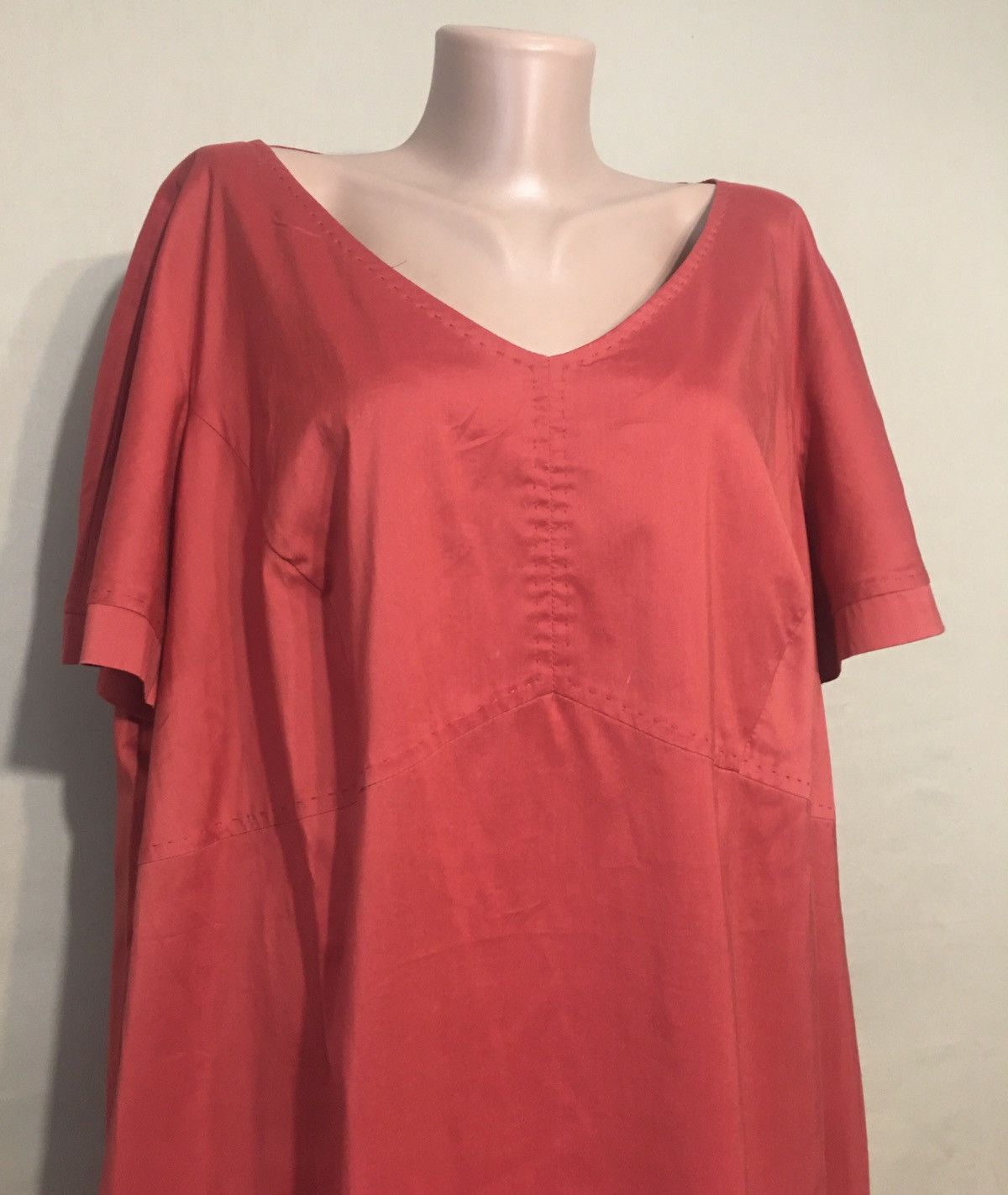 Other MARINA RINALDI Red Cotton Plus Size 25 US W16 Size XXL / US 16-18 / IT 52-54 - 2 Thumbnail