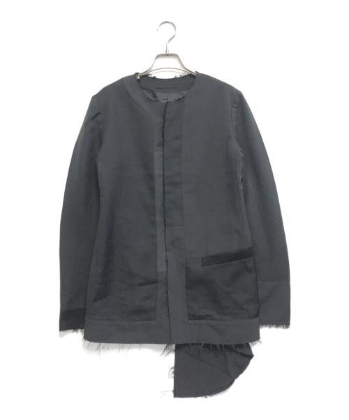 Yohji Yamamoto yohji yamamoto+noir Deformed collarless jacket Size US S / EU 44-46 / 1 - 1 Thumbnail