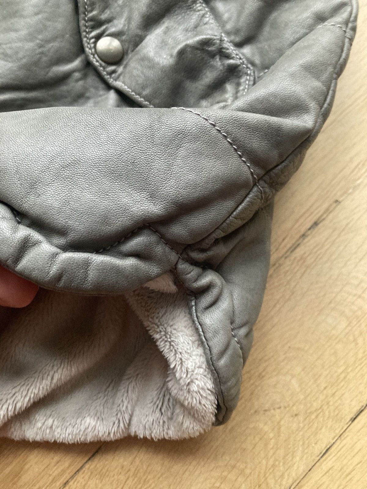 Giorgio Brato Giorgio Brato grey leather vest warm and cozy Size US M / EU 48-50 / 2 - 6 Thumbnail