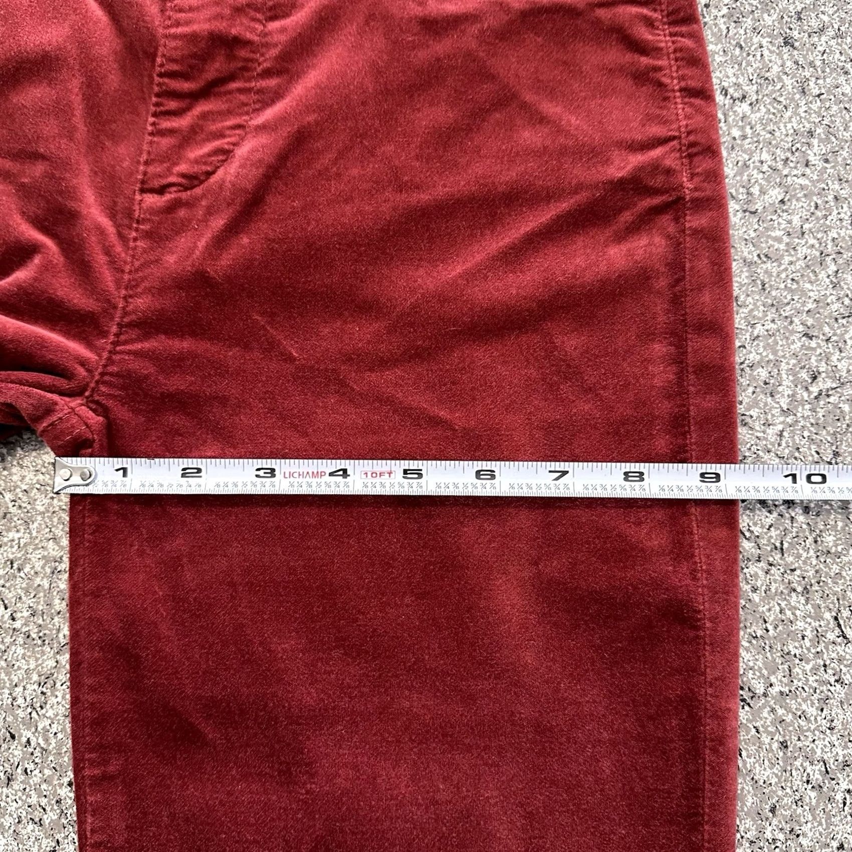7 For All Mankind VINTAGE 7 For All Mankind Classic Flare Jeans Womens 26x33 Red Velvet High Rise Ali Size 26" / US 2 / IT 38 - 7 Thumbnail