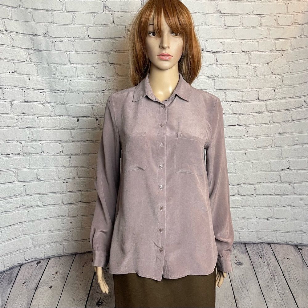 Tilley Juicy Couture Tinley Road Silk Olivia Dusty Rose Blouse Siz Size S / US 4 / IT 40 - 2 Thumbnail