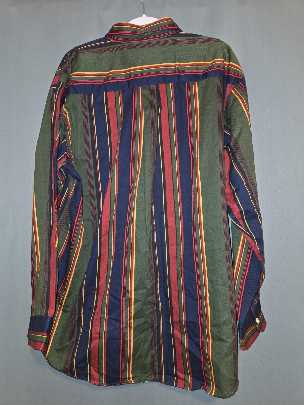 John Ashford John Ashford Sport Long Sleeve Green Striped Shirt XXL Size US XXL / EU 58 / 5 - 2 Thumbnail