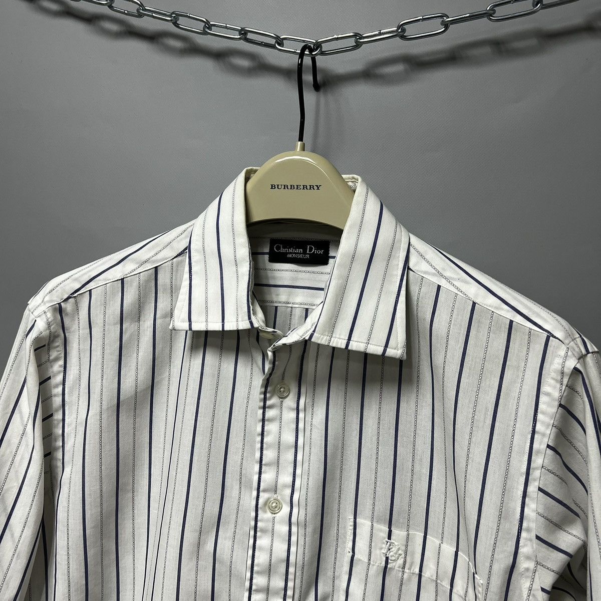 Christian Dior Monsieur × Vintage CHRISTIAN DIOR Monsieur Vintage Striped Crazy Shirt y2k USA Size US M / EU 48-50 / 2 - 2 Thumbnail