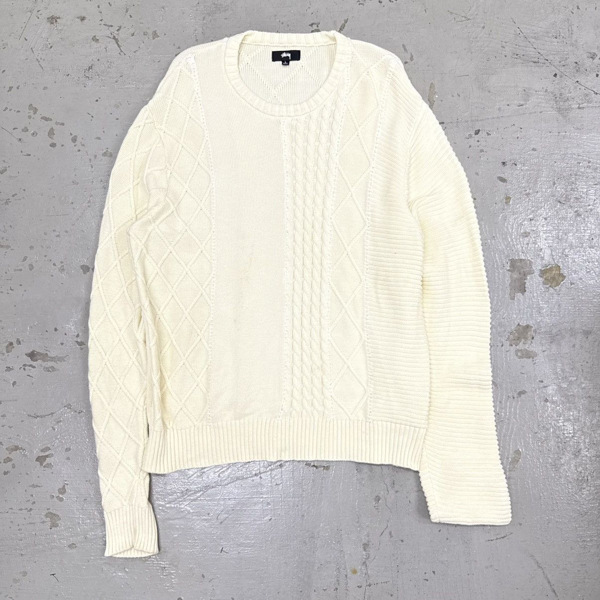 Stussy Stussy Patchwork Knit Sweater Size US L / EU 52-54 / 3 - 1 Thumbnail