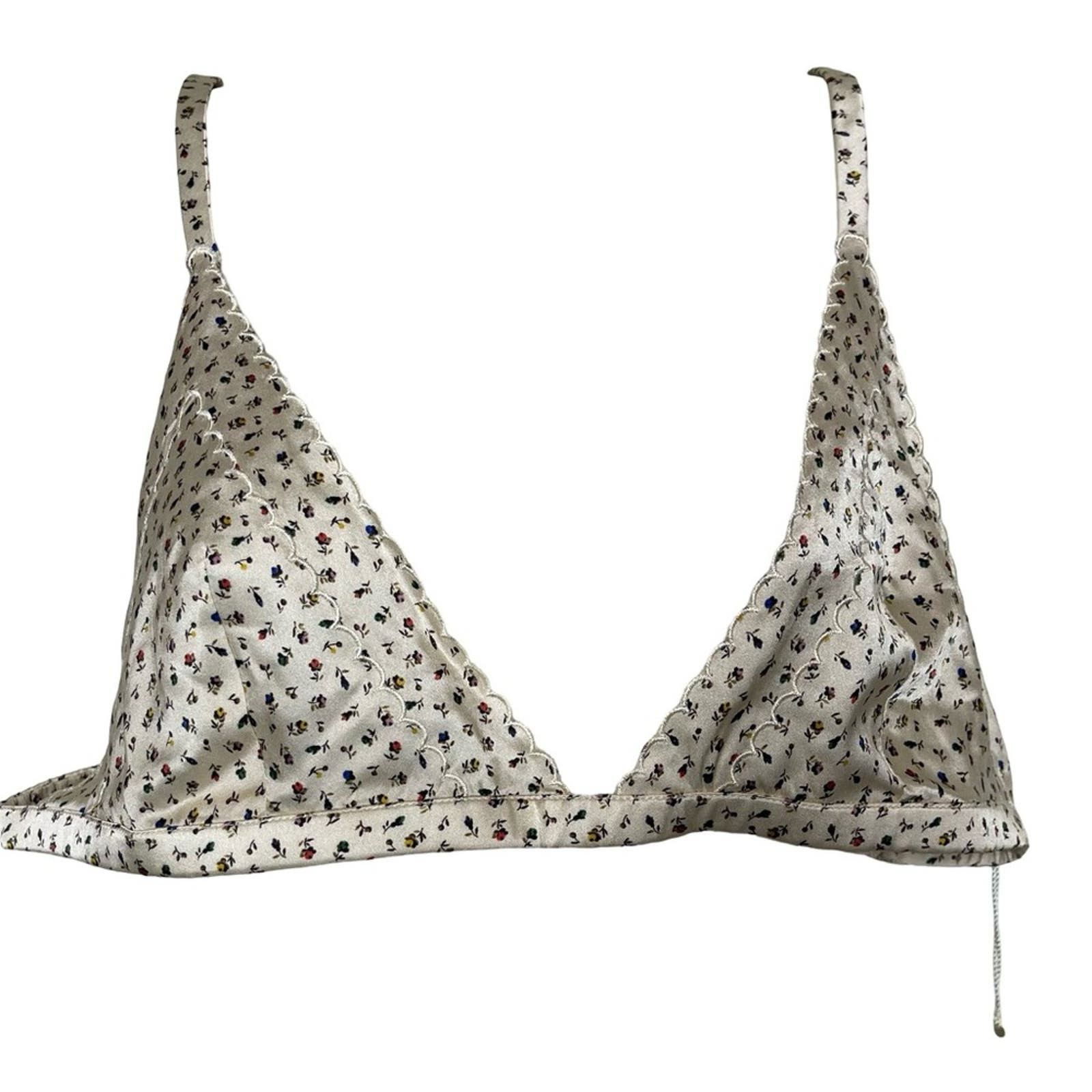 Doen Lucie Bralette Luda Brielf set 100% silk Sweet Clover