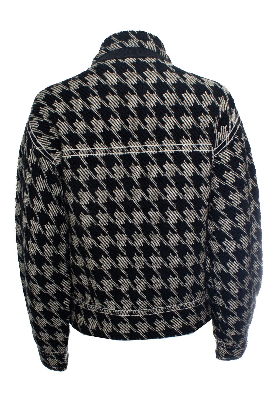 Sandro Sandro, pied de poule jacket in beige and black Size S / US 4 / IT 40 - 3 Thumbnail
