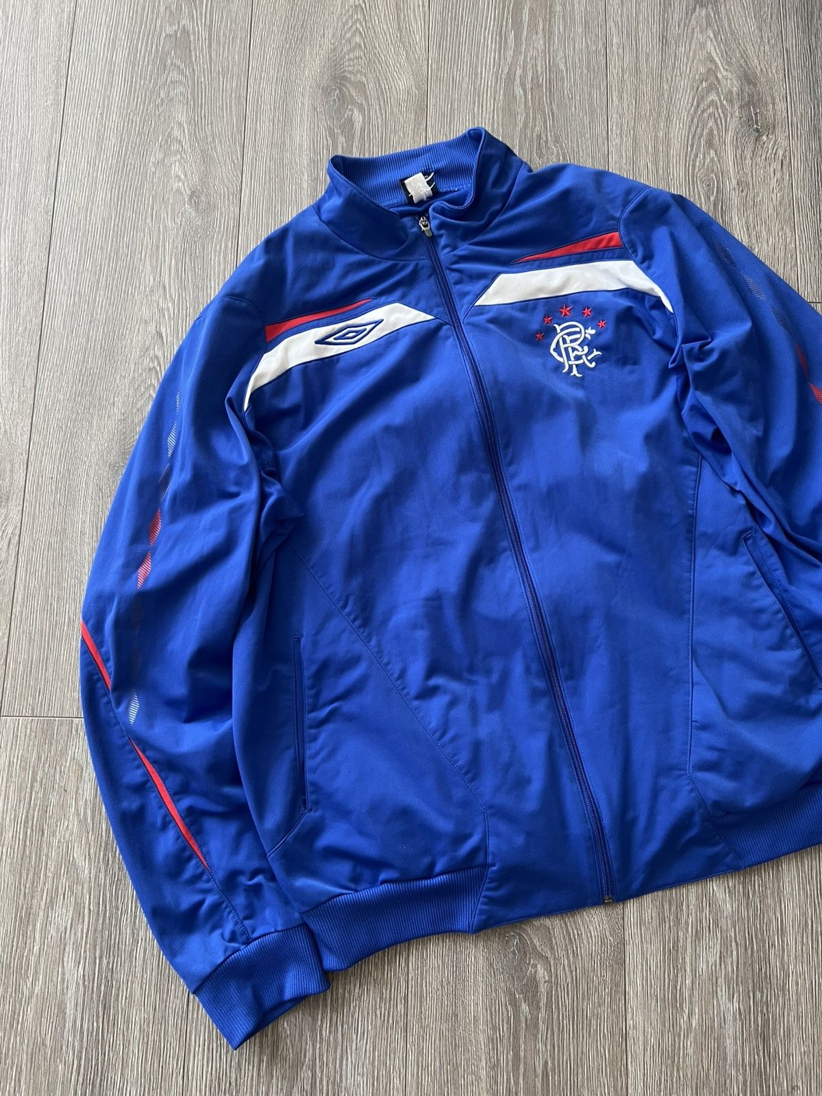 Umbro × Vintage Vintage Umbro Rangers Football Track Jacket Soccer Size US XXL / EU 58 / 5 - 3 Thumbnail