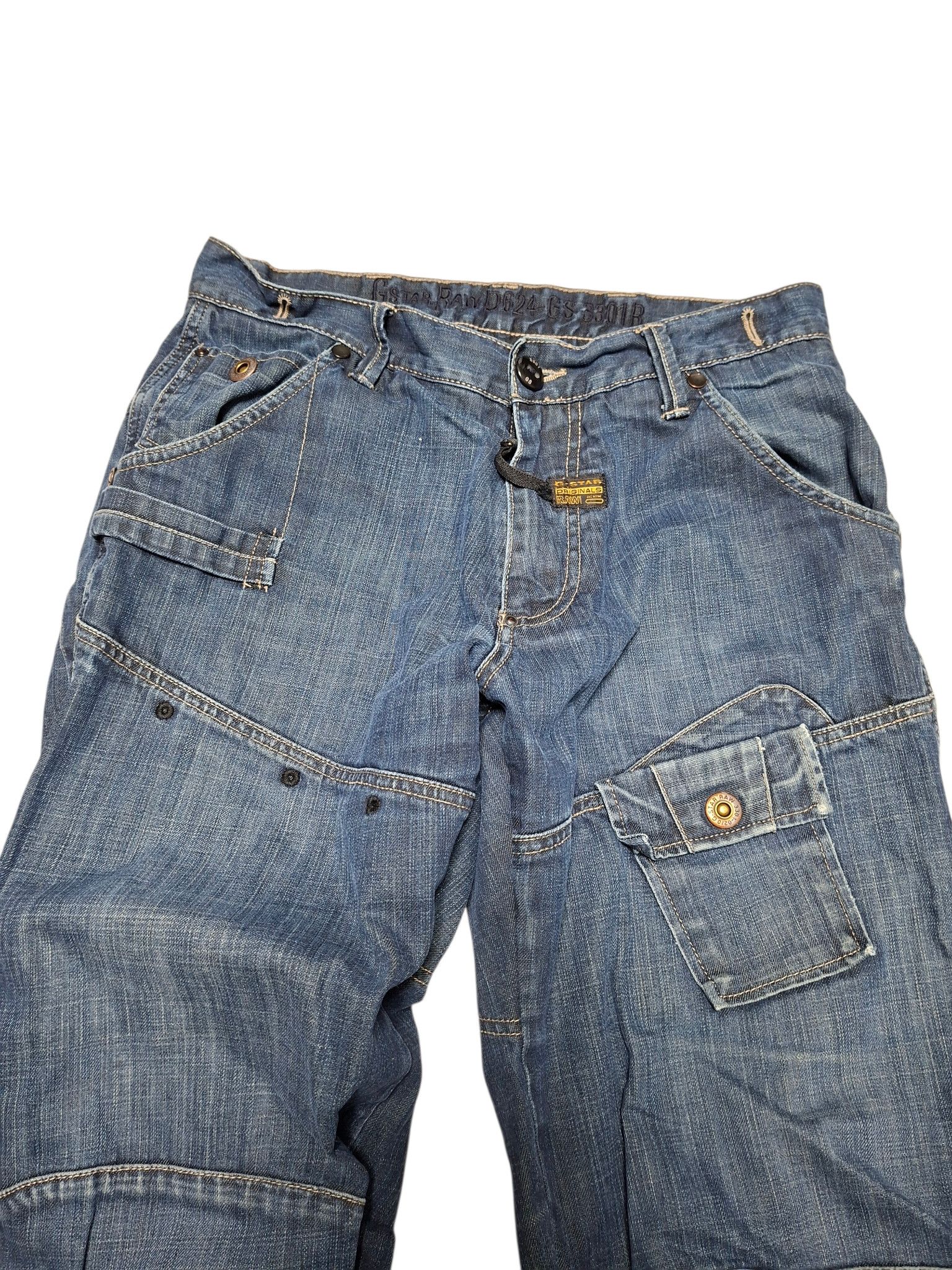 G-Star G STAR RAW AVANT GARDE MULTIPOCKET DOUBLE KNEE JEANS DENIM Size US 34 / EU 50 - 2 Thumbnail