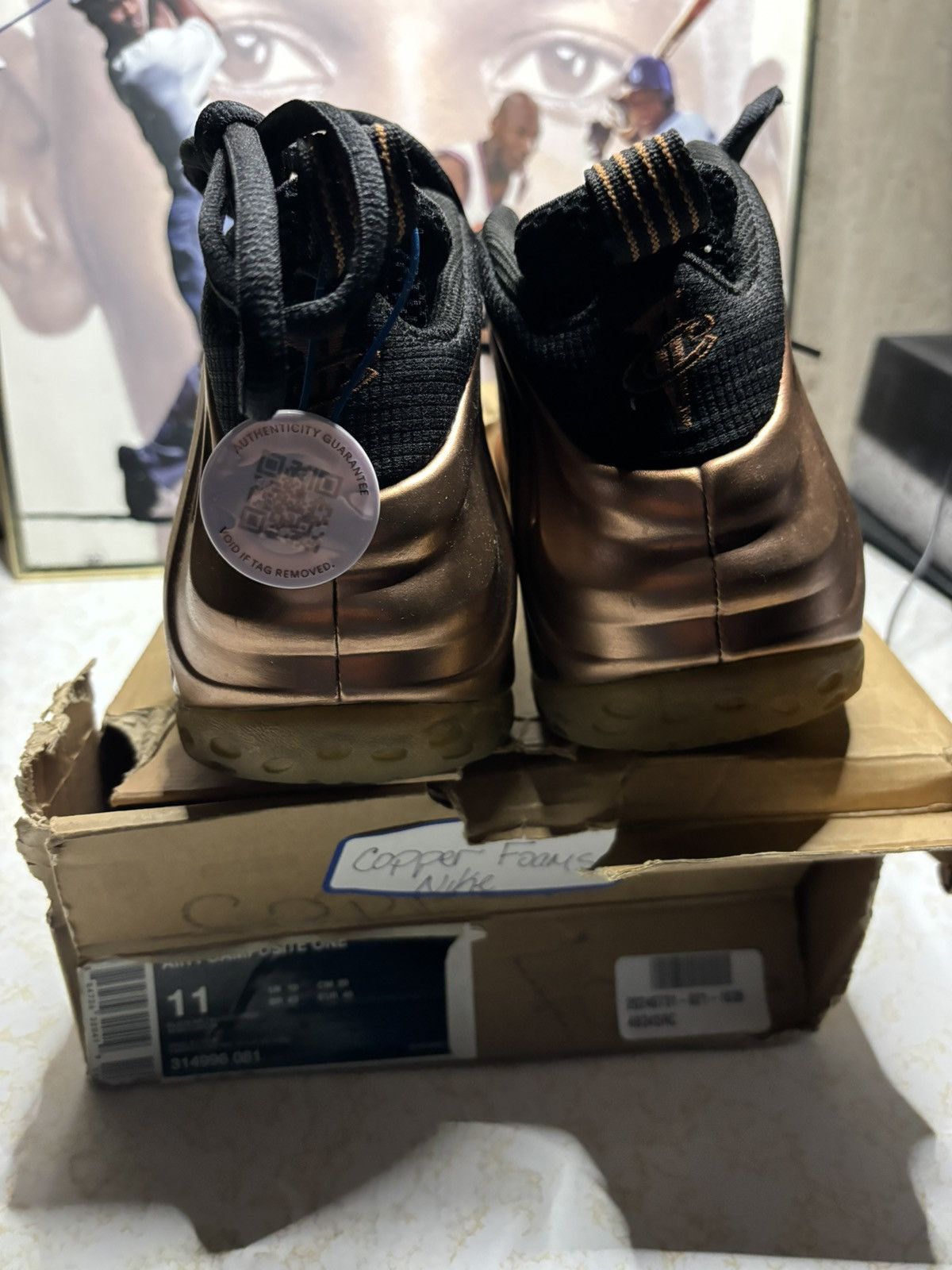 Jordan Brand Nike Foamposite ‘copper’ Size US 11 / EU 44 - 7 Thumbnail
