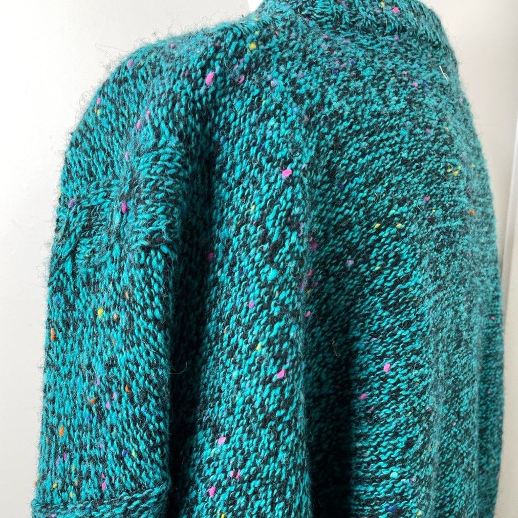 Vintage Vintage Wool Cable Knit Crew Neck Speckled Sweater L Size L / US 10 / IT 46 - 5 Thumbnail