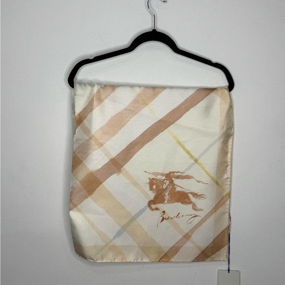 Burberry Burberry Equestrian Knight Design Square Silk Scarf Archive Size ONE SIZE - 2 Thumbnail