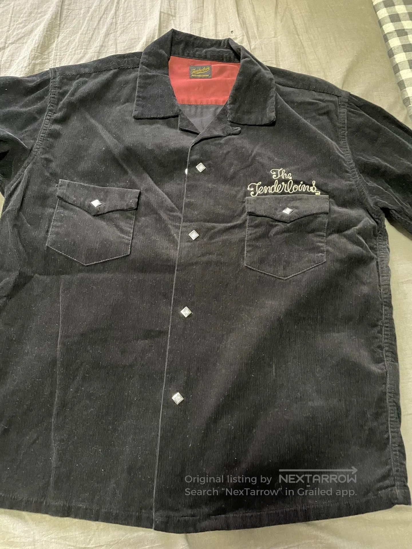 Japanese Brand Black Corduroy Tenderloin Shirt. Size US M / EU 48-50 / 2 - 2 Thumbnail