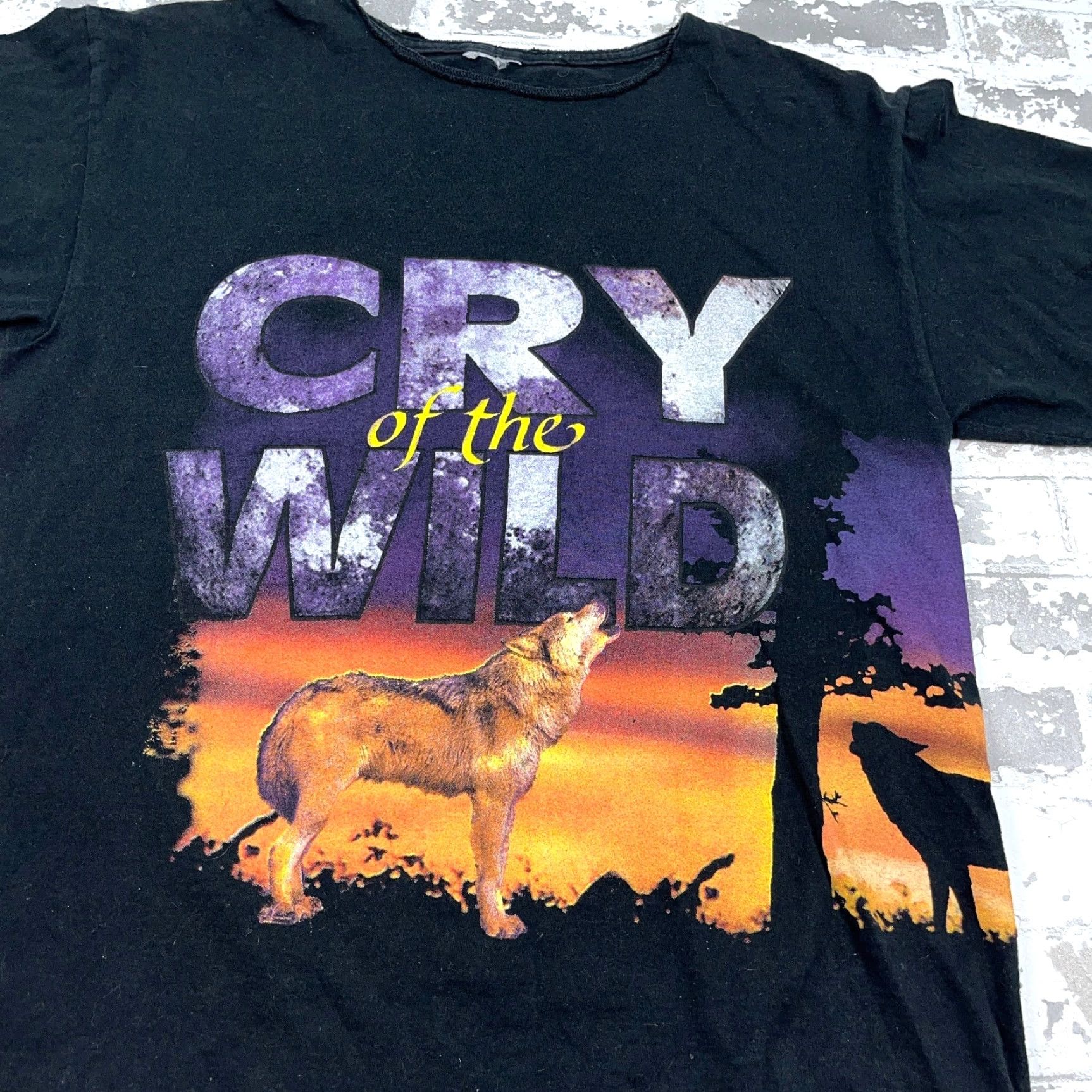 Vintage VINTAGE Nature Shirt Men Large Black Tee All Over Wrap Around 90s Cry Of Wild Size US L / EU 52-54 / 3 - 3 Thumbnail