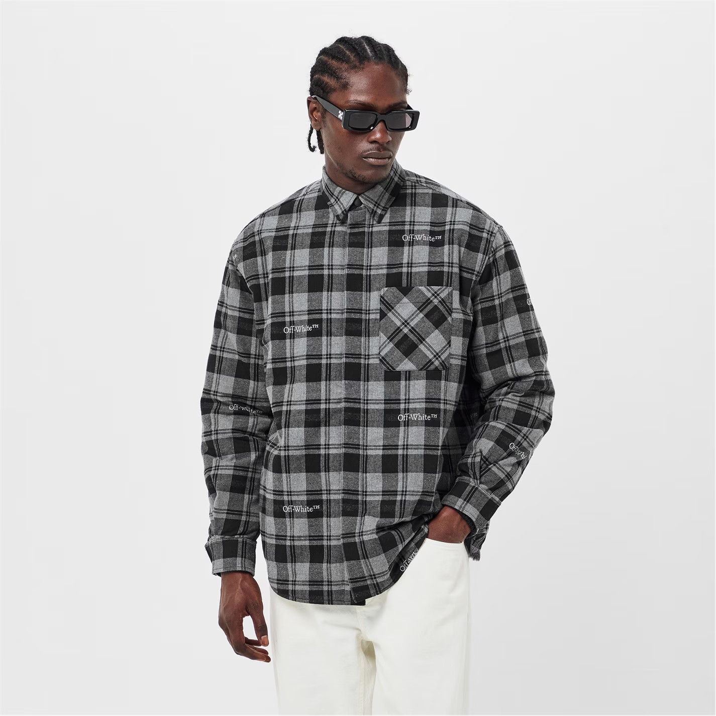 Off-White o1g2r1mq0326 Overshirt in Multicolor Size US S / EU 44-46 / 1 - 3 Thumbnail
