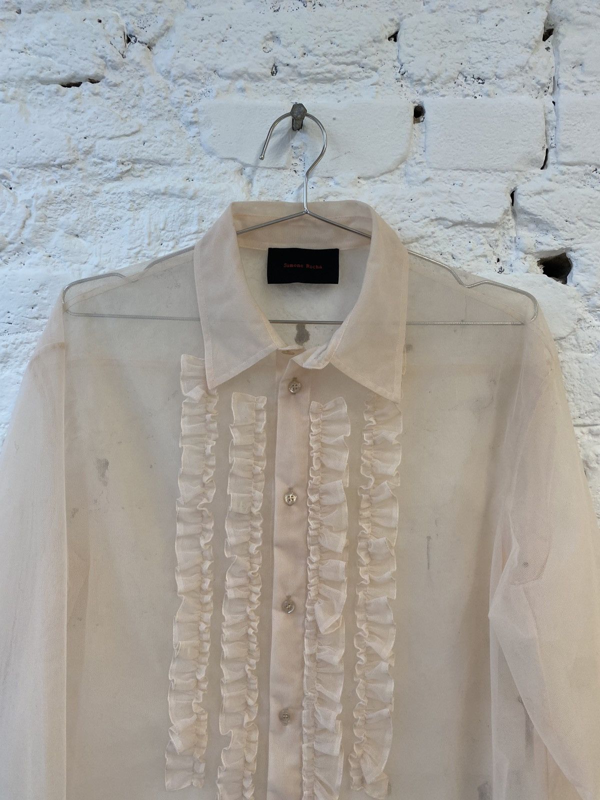 Simone Rocha Simone Rocha Tulle Ruffle Shirt Size US M / EU 48-50 / 2 - 3 Thumbnail