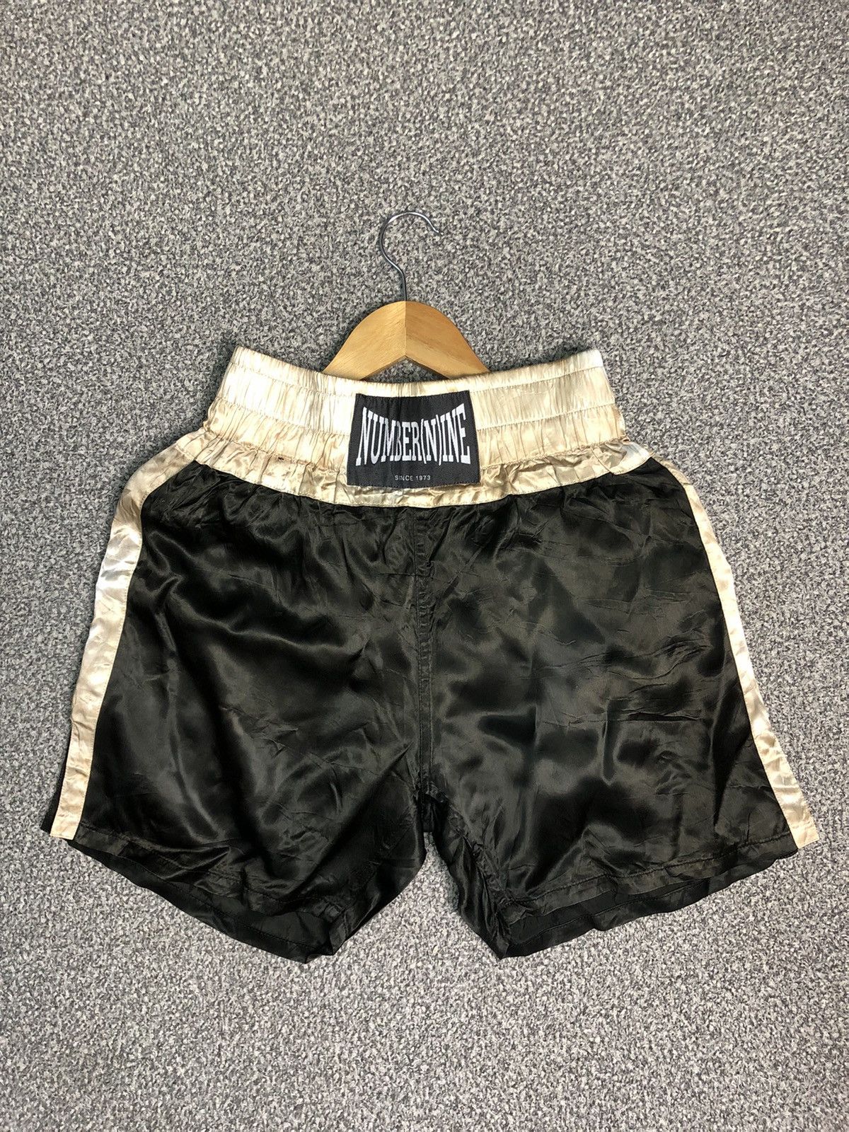 Pre-owned Number N Ine X Takahiromiyashita The Soloist Ss06 Number (n)ine Boxing Shorts Size 3 In Black