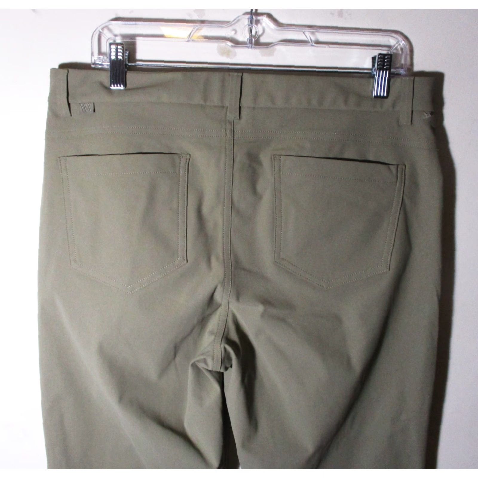 Vintage VA VRST Mens Golf Pants 34W 29L Tan Stretch Fabric 5-Pocket Chino Straight Front Flat Athletic Regular Size 34 - Vintage No? Size US 34 / EU 50 - 4 Thumbnail