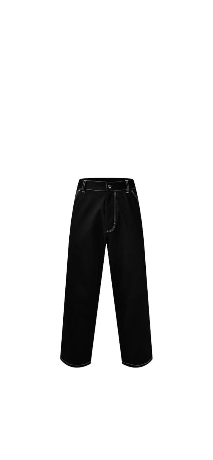 Image of Prada Oversized Cotton Trousers in Black, Men's (Size 36)