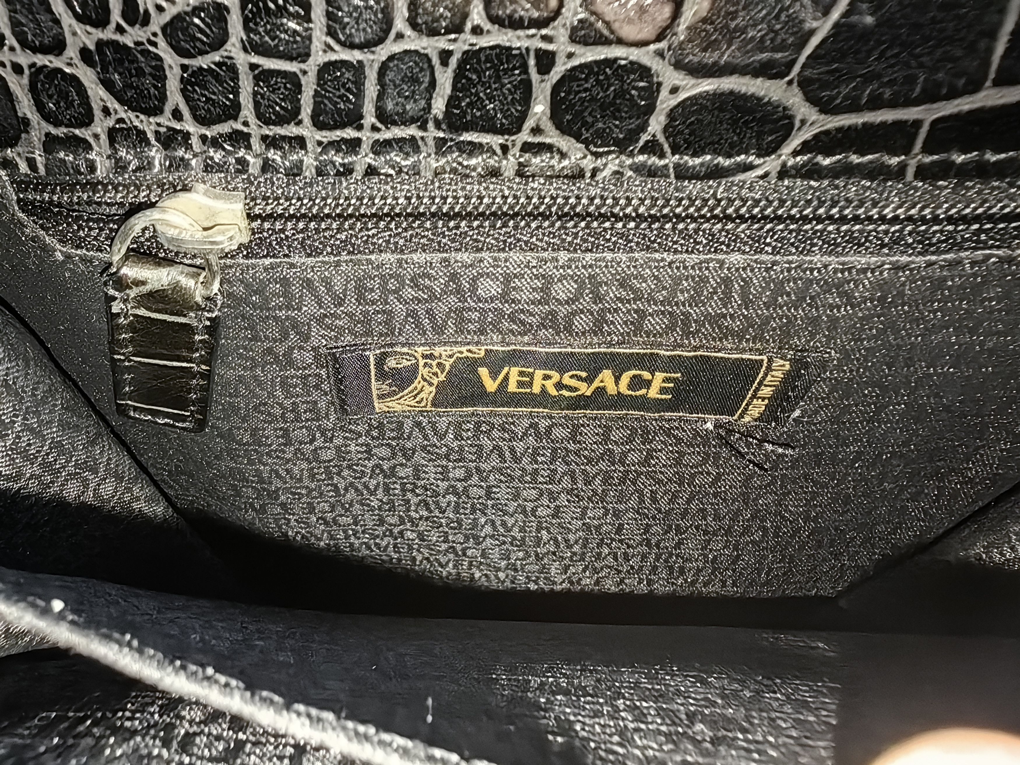 Versace Versace Croco Y2K Cross Body Bag Size ONE SIZE - 5 Thumbnail