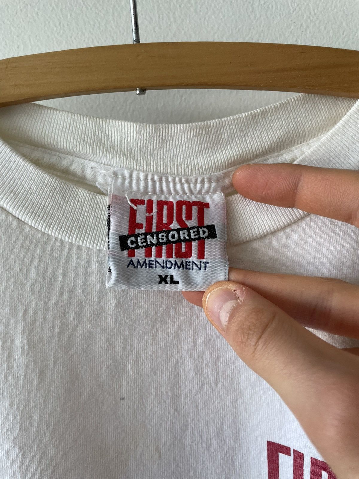 Vintage Crazy 90s SEX First Amendment Censored tee Size US XL / EU 56 / 4 - 3 Thumbnail