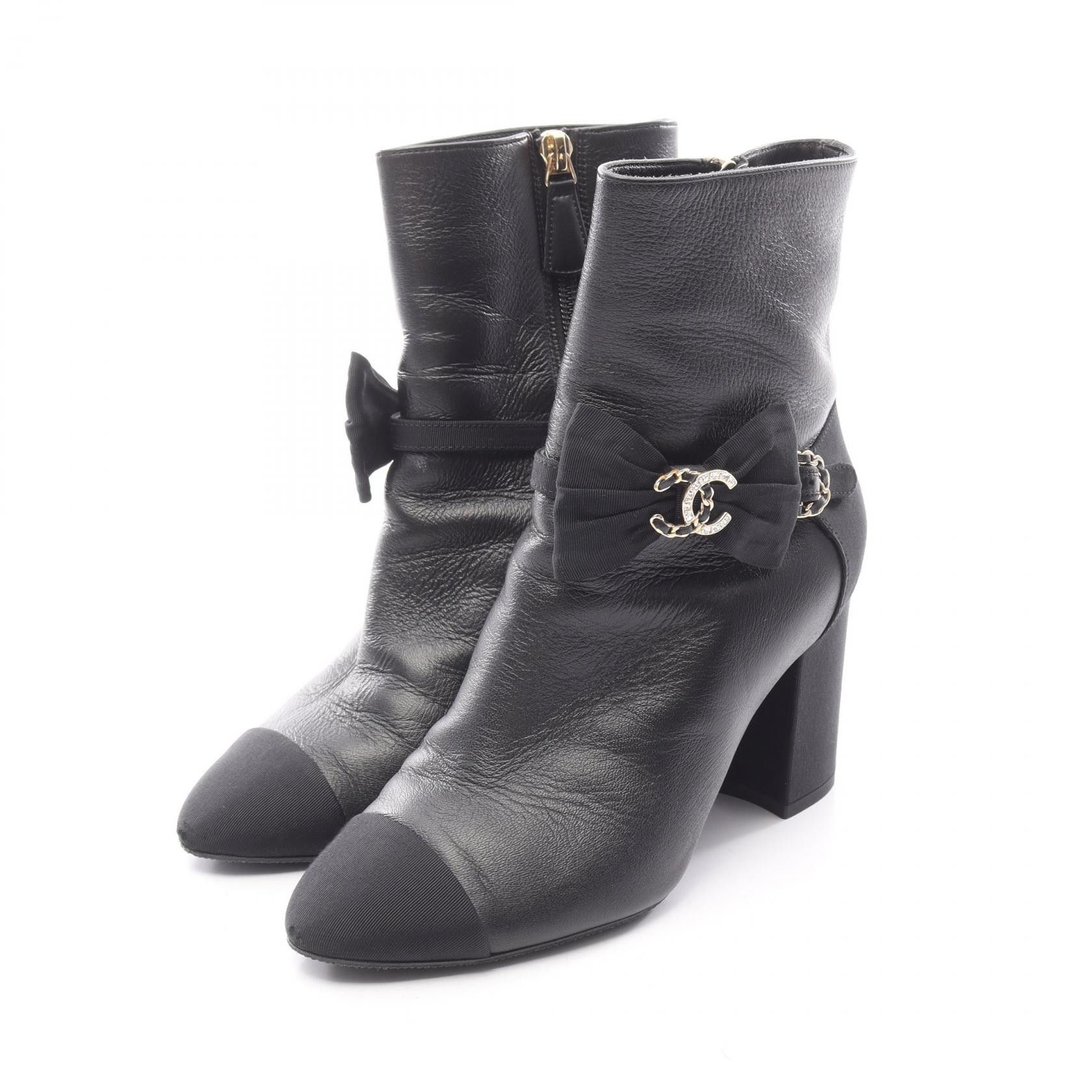 Chanel Chanel Chanel Leather Boots Leather Shoes G36354 DUTY FREE for USA Size ONE SIZE - 1 Thumbnail