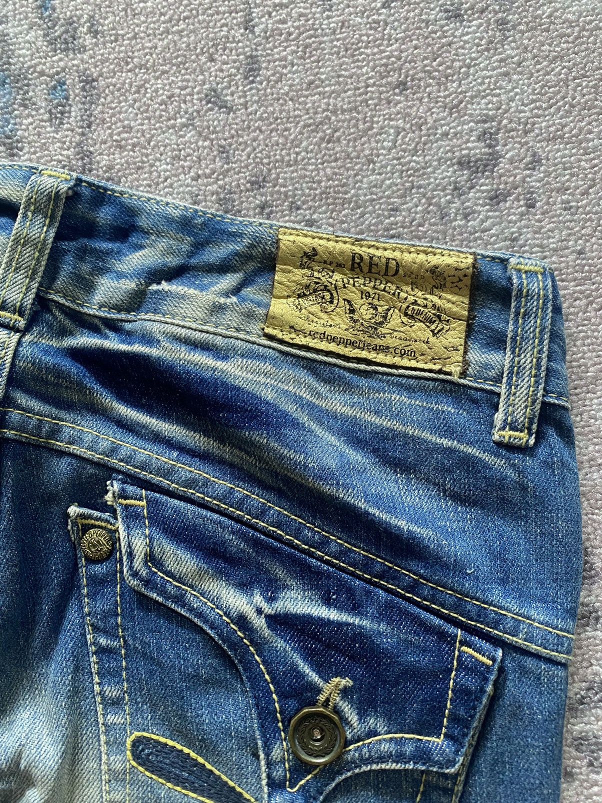 Hysteric Glamour × If Six Was Nine × Japanese Brand Japanes Red Pepper Flared Denim Size US 29 - 8 Thumbnail