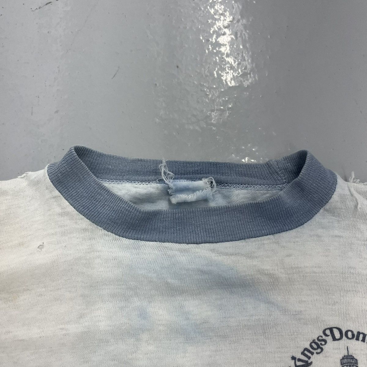 Other Vintage 60s Kings Dominion White/Blue Distressed Ringer Size US L / EU 52-54 / 3 - 5 Thumbnail