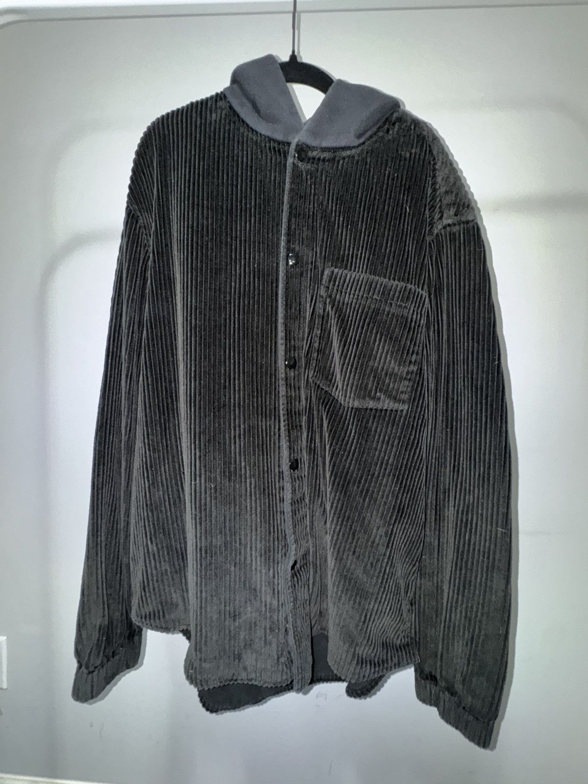 Alexander Wang Alexander Wang Men’s Corduroy Hoodie Shirt Size US M / EU 48-50 / 2 - 1 Thumbnail