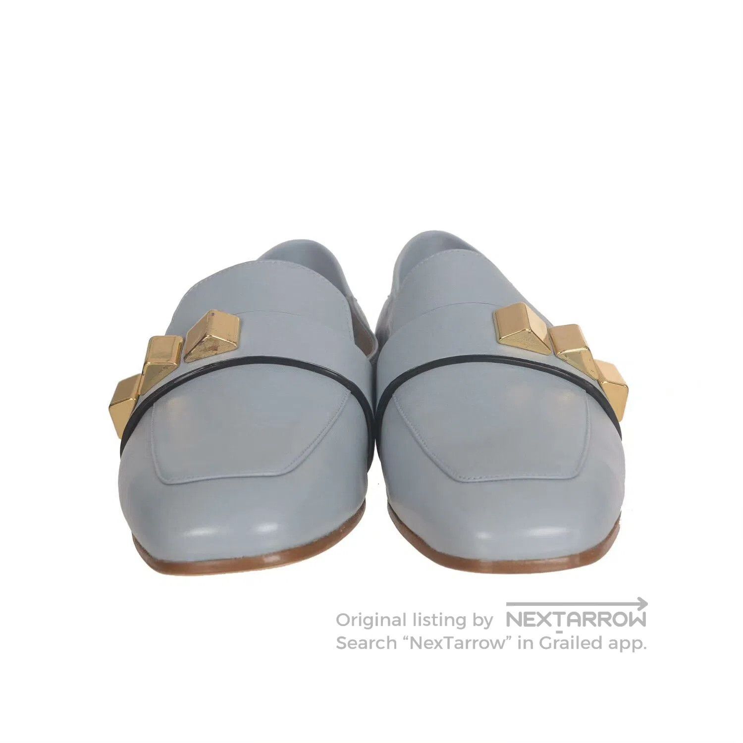 Stuart Weitzman Stuart Weitzman Sheepskin Gold Buckle Flats. Size US 5 / IT 35 - 2 Thumbnail