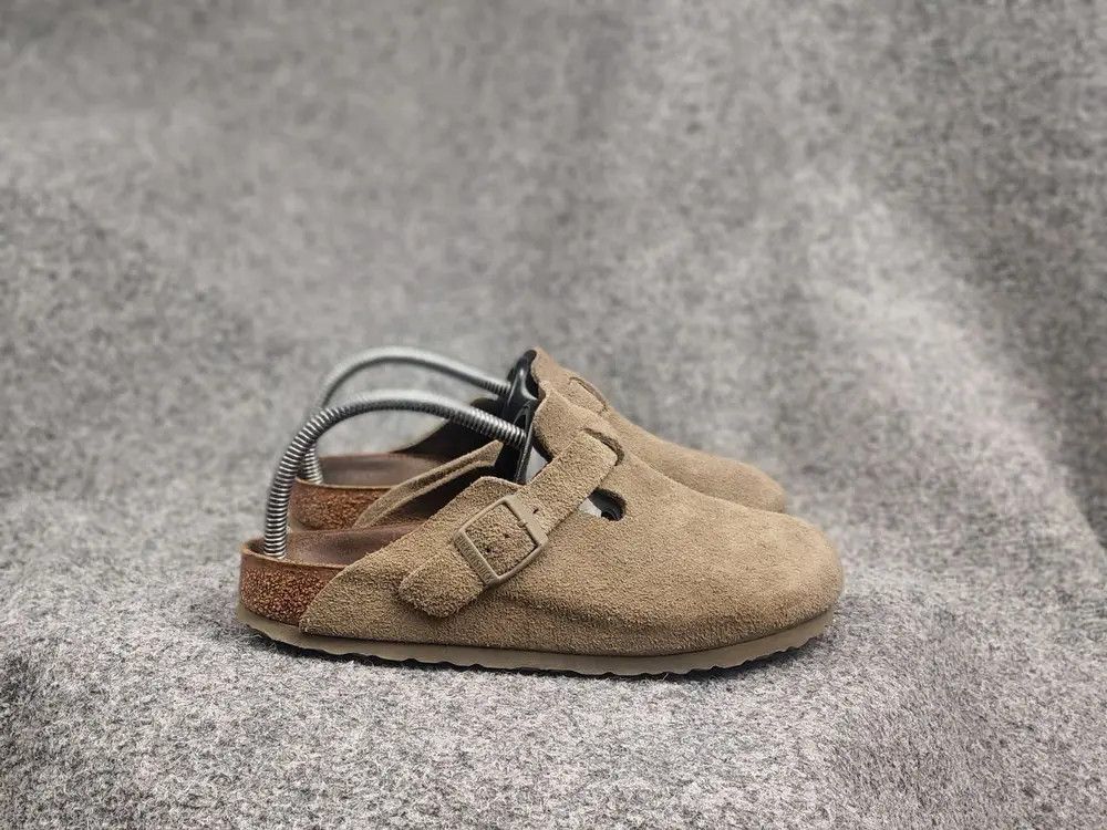 Birkenstock Vintage Birkenstock boston soft leather taupe sandal Shoes Size US 8 / IT 38 - 1 Thumbnail