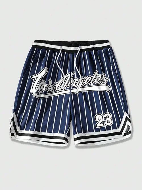 Jean Stripe basketball Graphic shorts DRIP Size US 32 / EU 48 - 1 Thumbnail