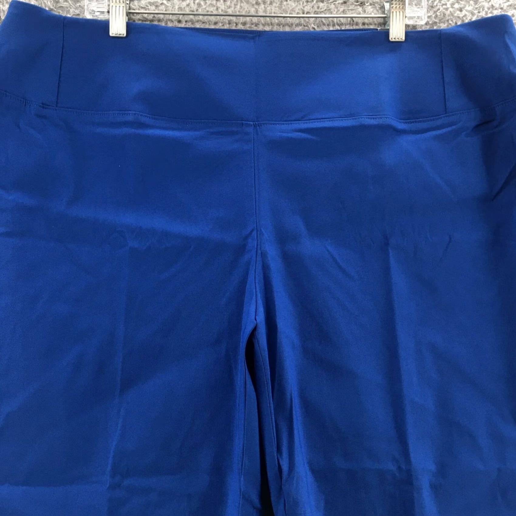 Worthington Worthington Skinny Pants Womens Blue Flat Front Pull On NEW Size 42" / US 20 - 2 Thumbnail