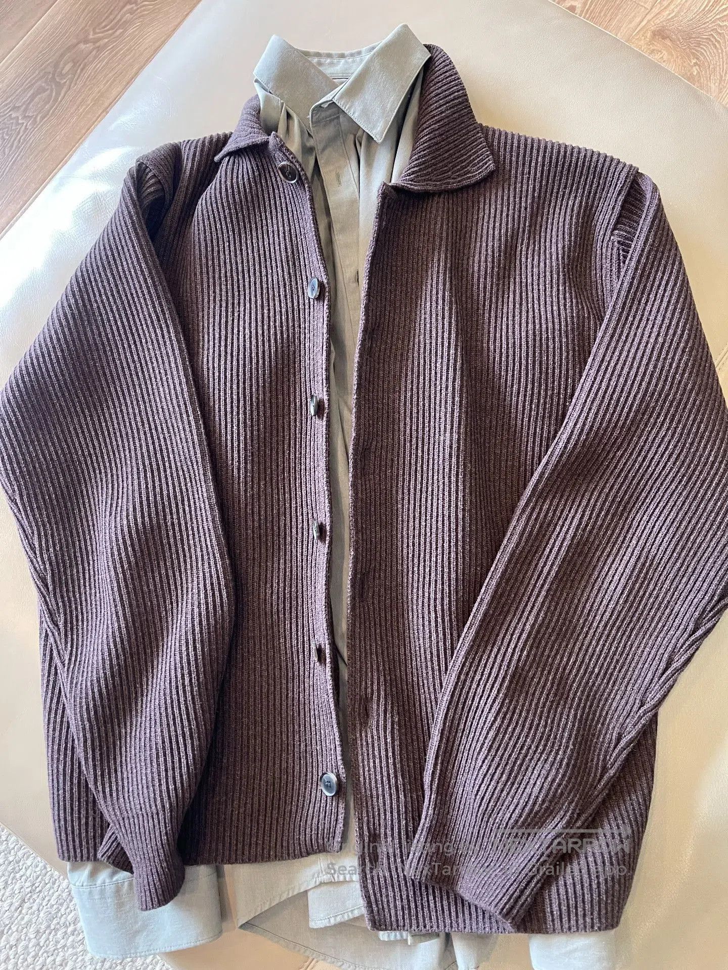 Auralee AURALEE Super Fine Wool Toggle Cardigan. Size US L / EU 52-54 / 3 - 3 Thumbnail