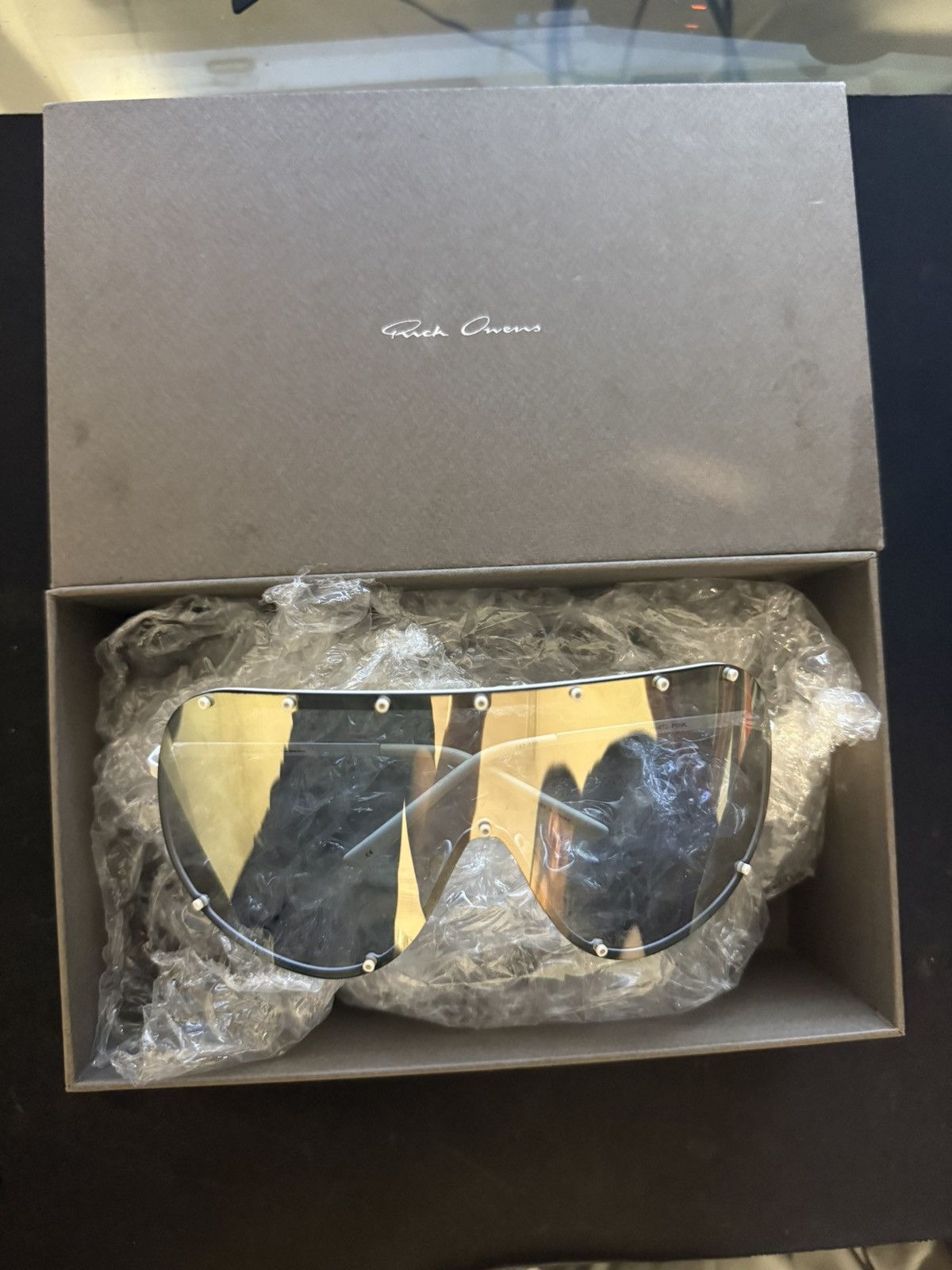 Rick Owens Rick Owens Shield Sunglasses Size ONE SIZE - 2 Thumbnail