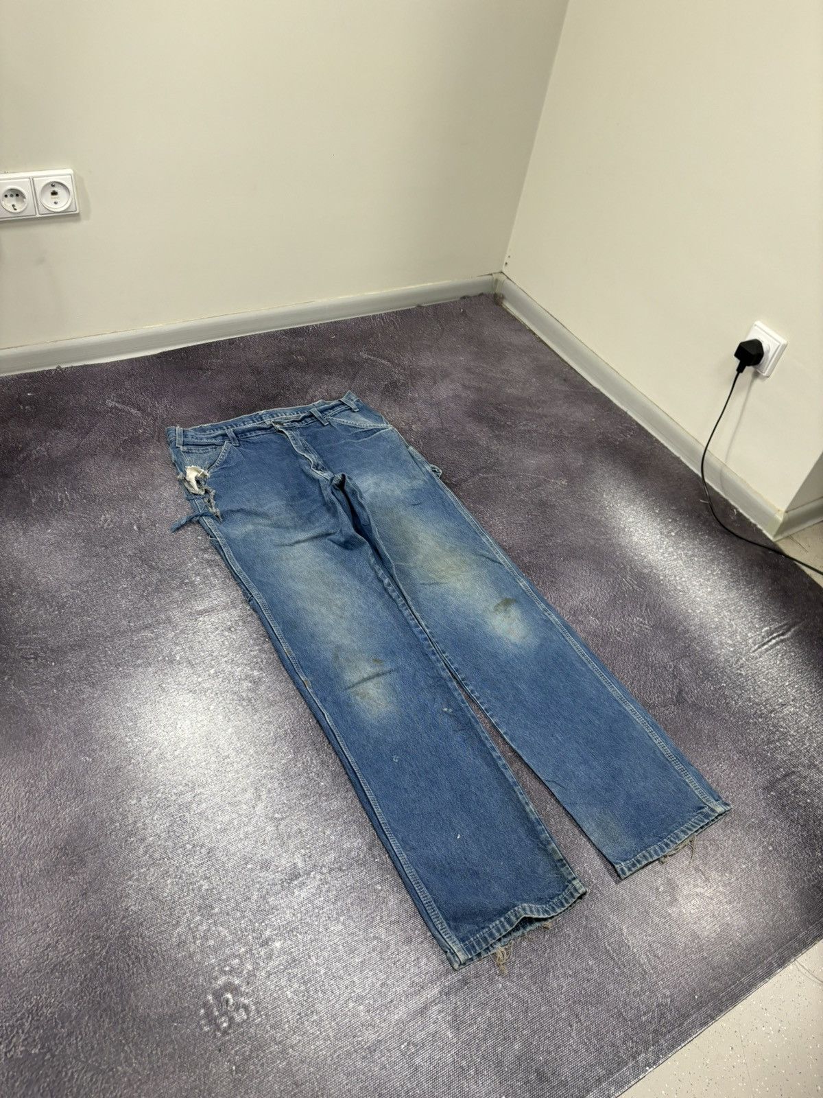 Dickies Vintage Dickies Y2K Blue Work USA Denim Hype Jeans Size US 34 / EU 50 - 9 Thumbnail