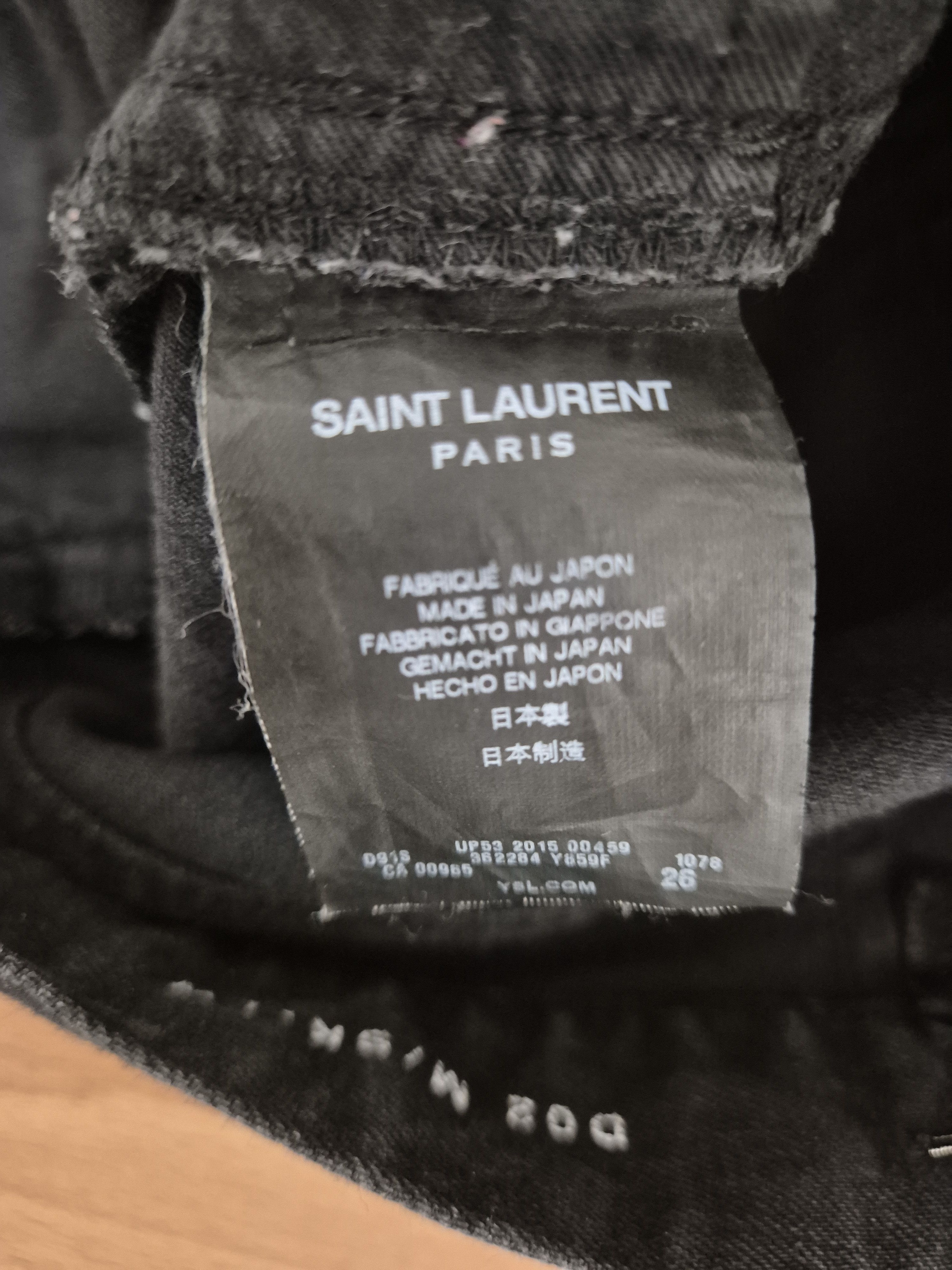 Saint Laurent Paris Saint Lauren 2015 Knee Slit Denim by Hedi Slimane Size US 26 / EU 42 - 3 Thumbnail