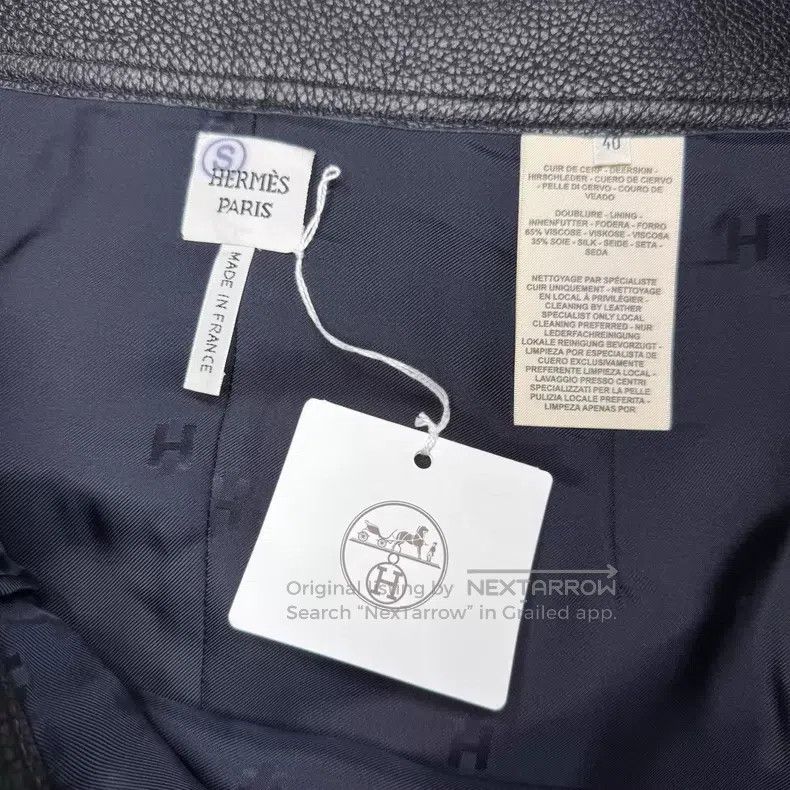Hermes Hermes Black Deer Skin Short Skirt Size 26" / US 2 / IT 38 - 4 Thumbnail