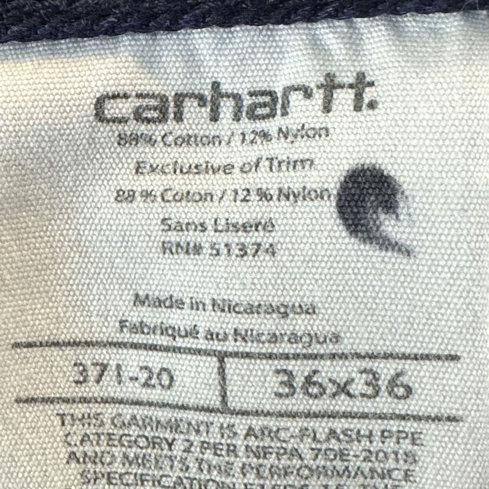 Carhartt Carhartt FR Work Pants 36x36 Blue CAT2 Arc Flash NFPA70E Mens Size US 36 / EU 52 - 7 Thumbnail