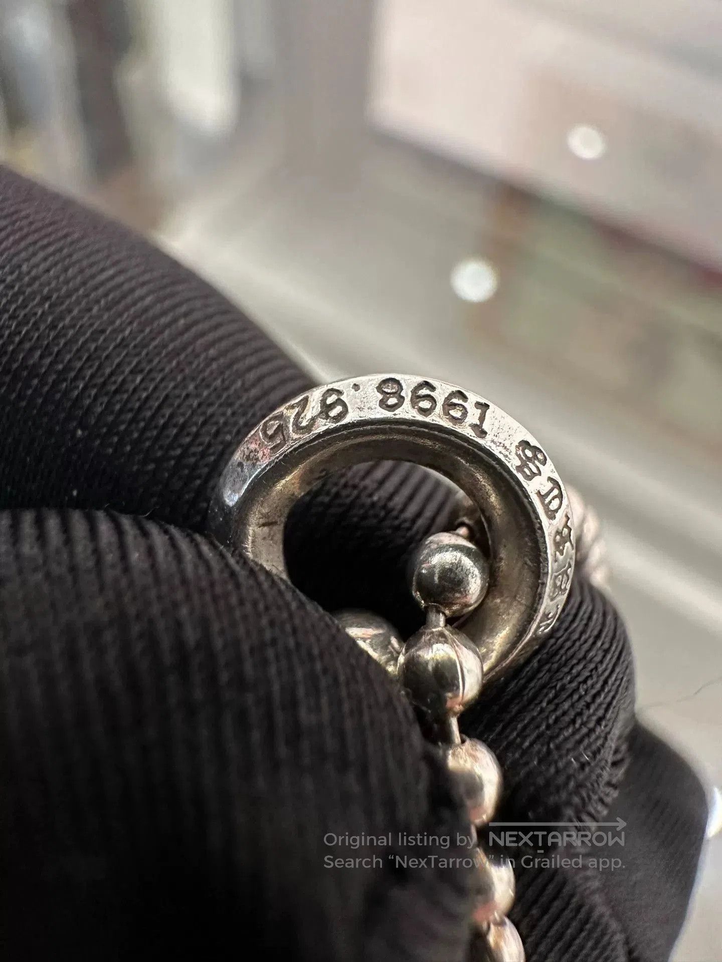 Chrome Hearts Chrome Hearts Silver Pendant 75cm Bead Chain. Size ONE SIZE - 4 Thumbnail
