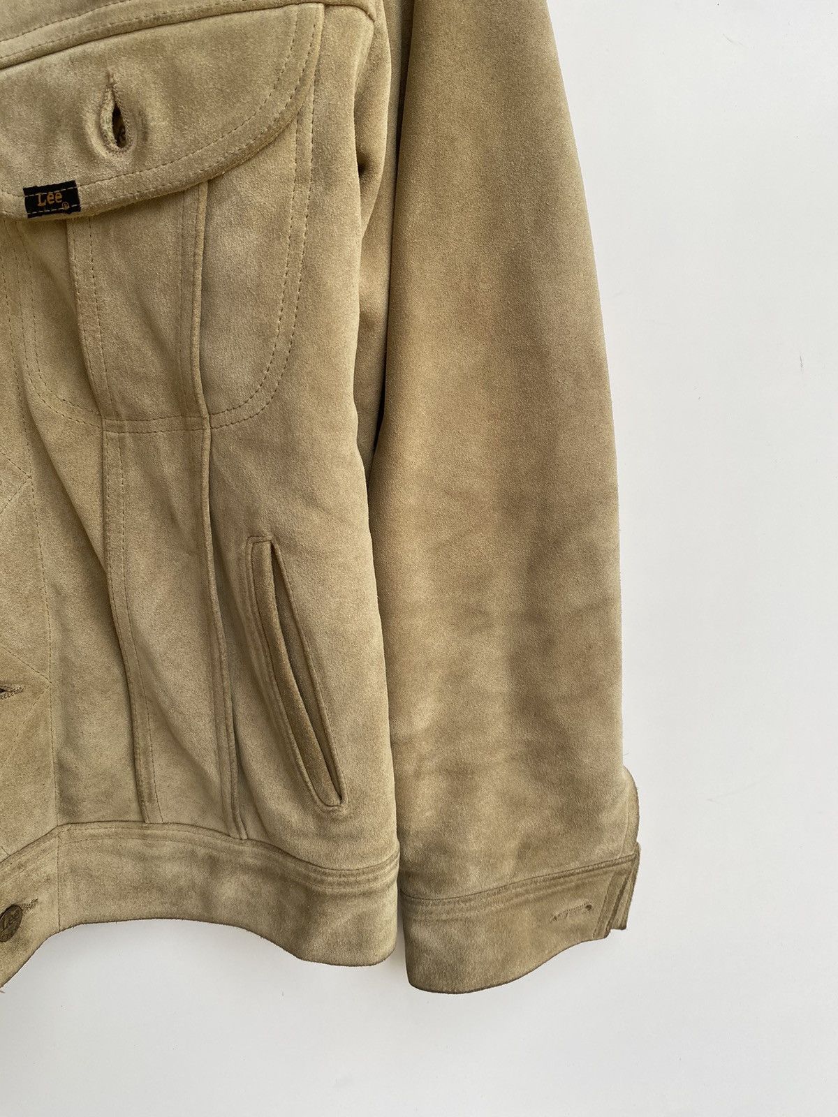 Lee ✅️Vtg Storm Rider Lee Suede Leather Jacket Size US S / EU 44-46 / 1 - 6 Thumbnail